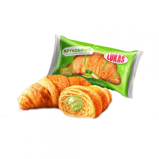  Круасанчик с начинкой со вкусом фисташки 45г*24шт 