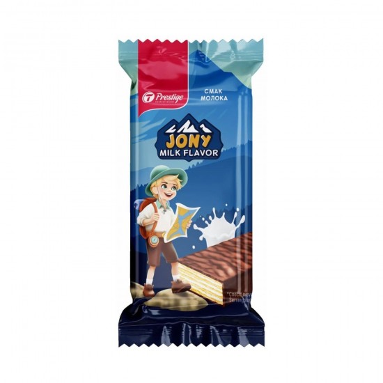  Вафельные конфеты "Jony" со вкусом молока Prestige 2,2 кг 