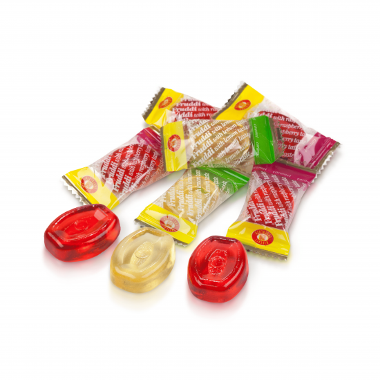 Карамель "Фрудди микс" со вкусом малини, лимона 1кг  