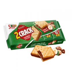 Крекер 2 CRACK с начинкой какао-орех 190г