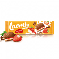 Шоколад Lacmi молочний Strawberry cake 275г