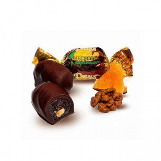 Конфеты "Дыня" с грецким орехом в шоколаде 1кг Агро Продукт