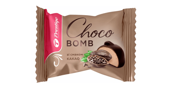 Конфеты "Choco bomb" со вкусом какао Prestige 1,3кг