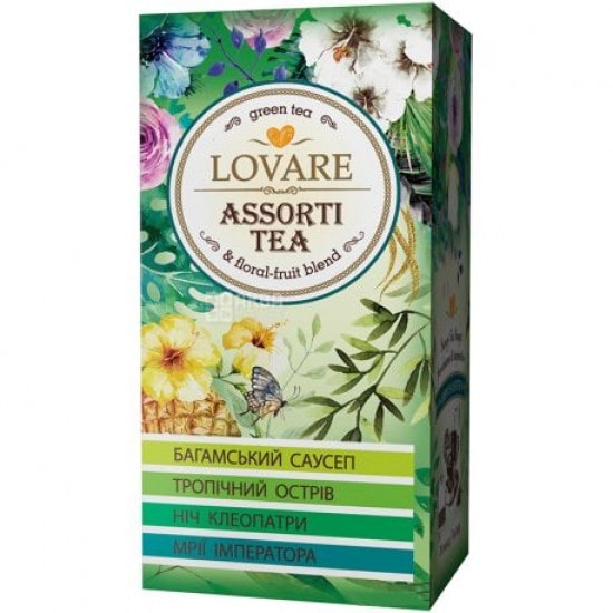 Чай LOVARE ассорти зеленый 24 пак
