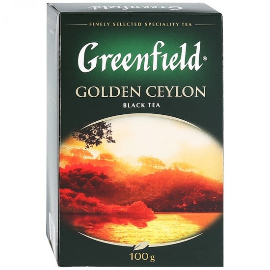 Грінфілд чорний чай Golden Ceylon 100г