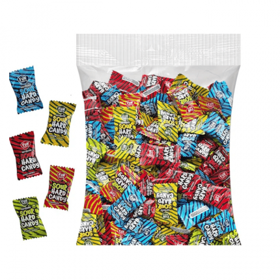 Леденцы "EXTREME SOUR HARD CANDY" с кислым фруктовым вкусом 1кг